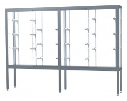 Double Sided Display Case - 96" x 66" - Challenger