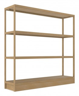 Wood Shelving Unit - 72" x 72" - Control