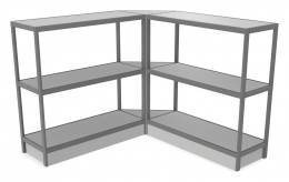 Corner Shelving Unit - 93" x 50" - Control