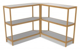 Corner Shelving Unit - 93" x 50" - Control