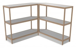 Corner Shelving Unit - 93" x 50" - Control