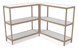 Corner Shelving Unit - 93" x 50" - Control