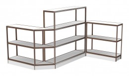 Large Open Shelving Unit - 145" x 72" - Control