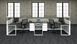 2 Person Cubicle with Power