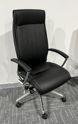 Black Leather Executive High Back Chair