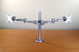 Desk Grommet Mount Dual Monitor Arm