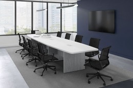 Boat Shaped Conference Table