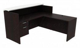 L Shaped Desk with Drawers - PL Laminate