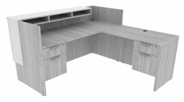 L Shaped Reception Desk - PL Laminate