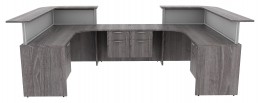 Reception Desk with Counter - PL Laminate