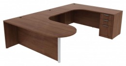 U Shaped Peninsula Desk - PL Laminate