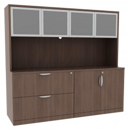 Storage Credenza with Hutch - PL Laminate