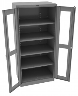 Storage Cabinet with See Through Doors - Deluxe