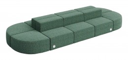 Sectional Couch with Power Outlets