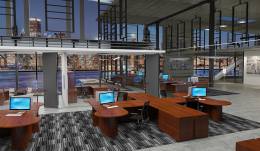 4 Person Desk with Drawers