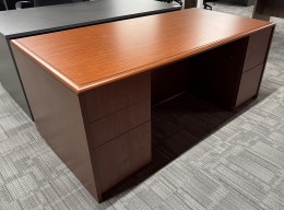 Rectangular Veneer Desk