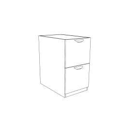 Cherryman 2 Drawer Pedestal