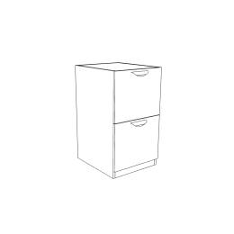 Cherryman 2 Drawer Pedestal for Credenza or Return