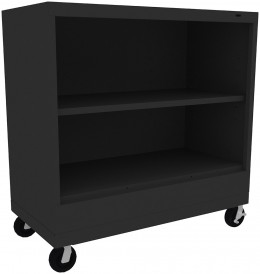 2 Shelf Bookcase on Wheels - Standard Series