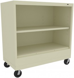 2 Shelf Bookcase on Wheels - Standard Series