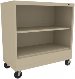 2 Shelf Bookcase on Wheels - Standard Series