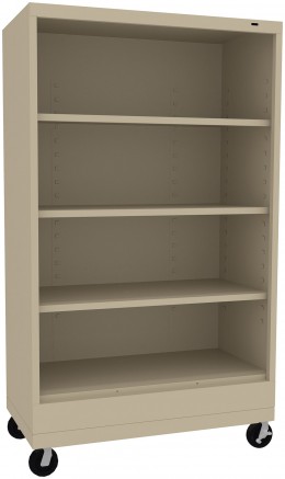 4 Shelf Bookcase on Wheels - Standard Series