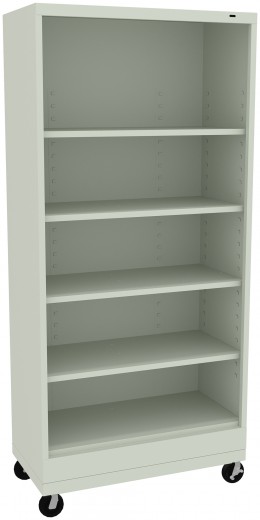 5 Shelf Bookcase on Wheels - Standard Series