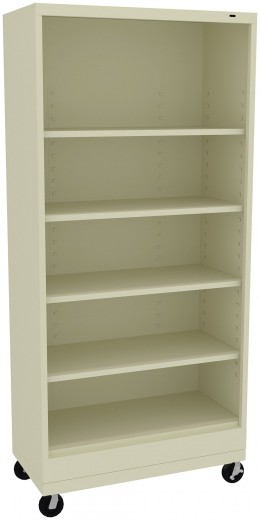 5 Shelf Bookcase on Wheels - Standard Series