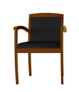 Wood Frame Guest Chair