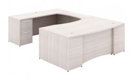 Bow Front U Shaped Desk