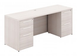 Credenza Desk with Drawers - Potenza