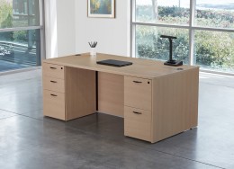Rectangular Desk with Drawers