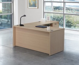 L Shaped Desk with Drawers
