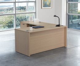 L Shaped Desk with Metal Legs