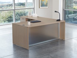 L Shaped Desk with Drawers