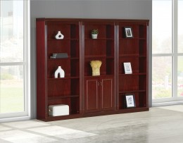 Bookcase Wall Unit with Storage Cabinet