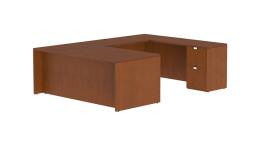 U Shaped Desk with Drawers