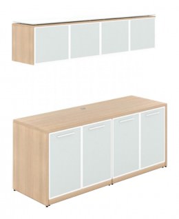 Storage Cabinet with Wall-Mount Hutch - Potenza Series