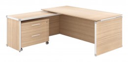 Executive L Shaped Desk with Drawers - Potenza Executive