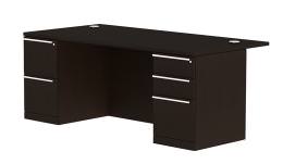 Double Pedestal Desk with Drawers