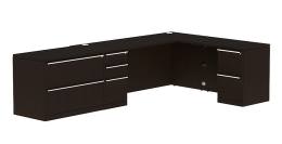 L Shaped Desk with Lateral File Cabinet