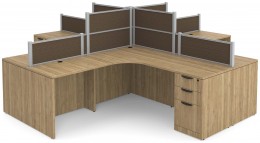 Executive Desk Set with Storage and Chair