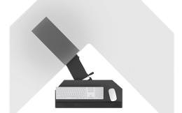 Articulating Corner Keyboard Tray