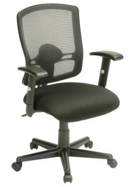 Mesh Back Office Chair with Arms and Lumbar Support - Magnifico Series