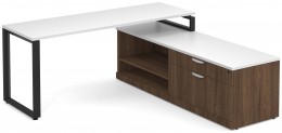 Modern L Shaped Desk with Storage