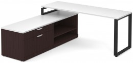Modern L Shaped Desk with Storage