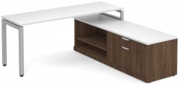 Modern L Shaped Desk with Storage
