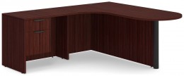 Bow Front L Shaped Desk