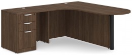L Shaped Desk with Peninsula