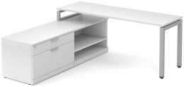Modern L Shaped Desk with Storage